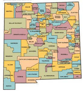 Map of NM School Districts