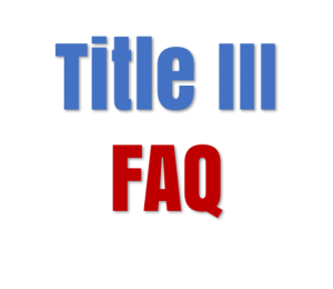 Title III FAQ