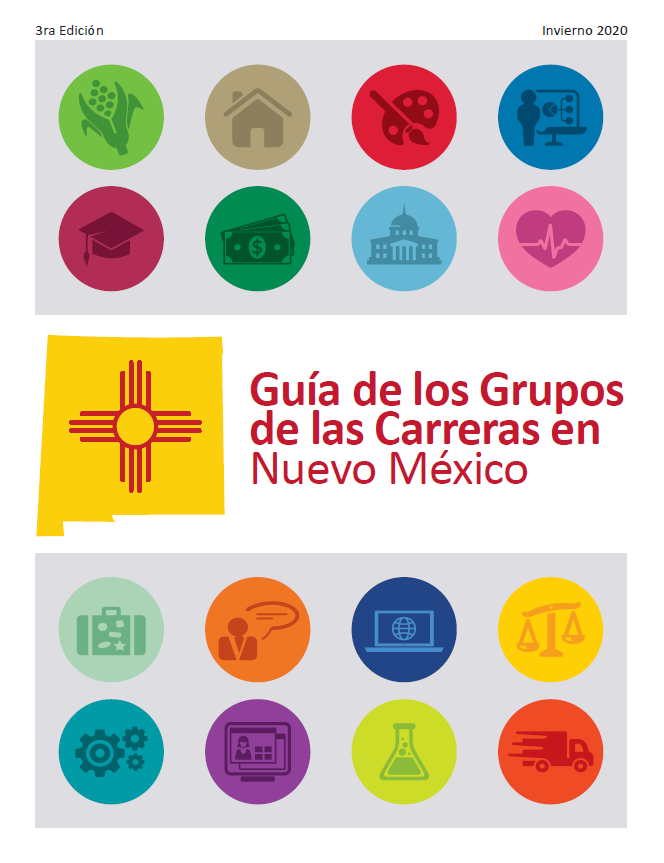 Cover of the spanish New Mexico Career Clusters Guide